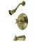 Kingston Brass KB2633BX Tub and Shower Faucet, Antique Brass KB2633BX - alternate 1